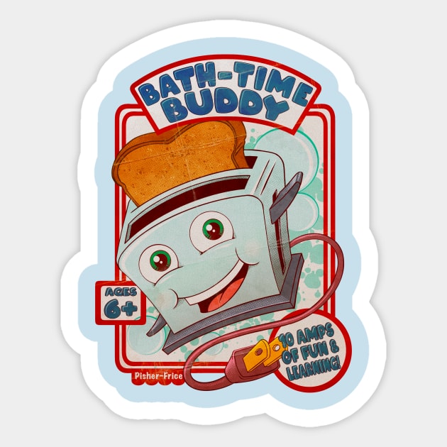 Bath Time Buddy Sticker by willblackb4